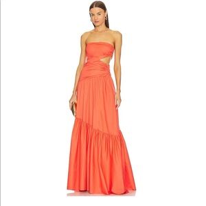 ALC LARK DRESS IN SPICED CORAL
